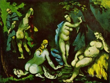  Antonio Obras - La Tentación de San Antonio 2 Paul Cezanne Desnudo impresionista